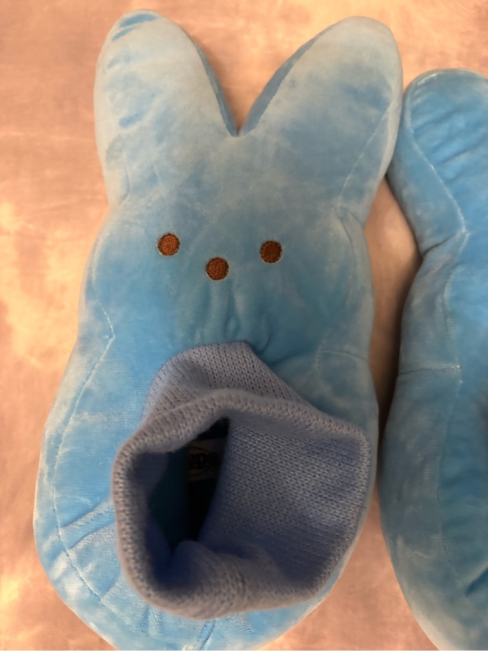 Kids Peeps blue slippers size Med 13/1 - Picture 2 of 4